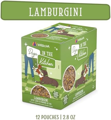 Weruva Dogs in the Kitchen, Lamburgini with Lamb & Pumpkin Au Jus Dog Food, 2.8oz Pouch (Pack of 12) - Image 4