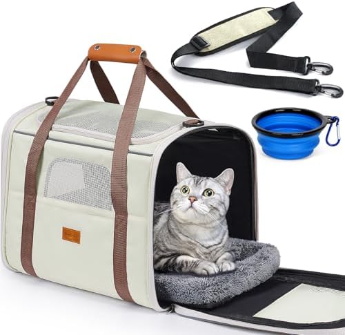 Morpilot Cat Carrier Soft for Large Medium Cats and Puppy up to 18lbs by Morpilot