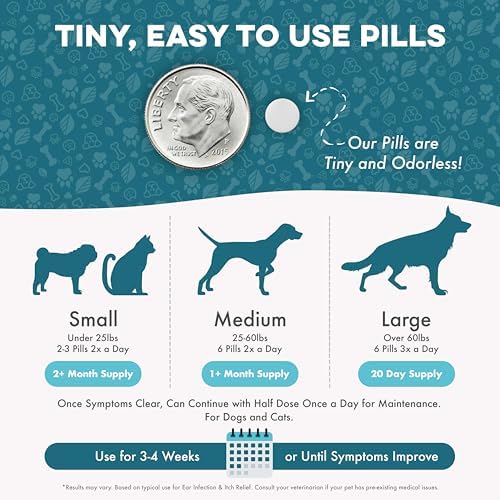 BestLife4Pets Itch Relief and Ear Infection for Dogs & Cats - 400 Pills - Image 6