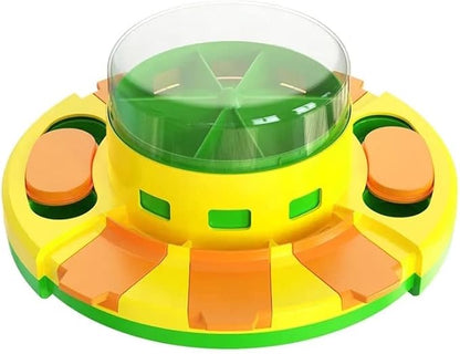 Piggy Poo and Crew Treat Popper Slow Feeder Interactive Food Dispenser Puzzle Game for Dogs Puppies Rabbits Pigs Small Animals