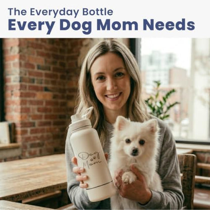 Rubyloo Dog Mom Water Bottle with Detachable Bowl for Dog Lovers - Image 6