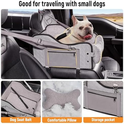 TKYZ Center Console Dog Car Seat for Small Dogs,Fit for Full Size Truck - Image 6