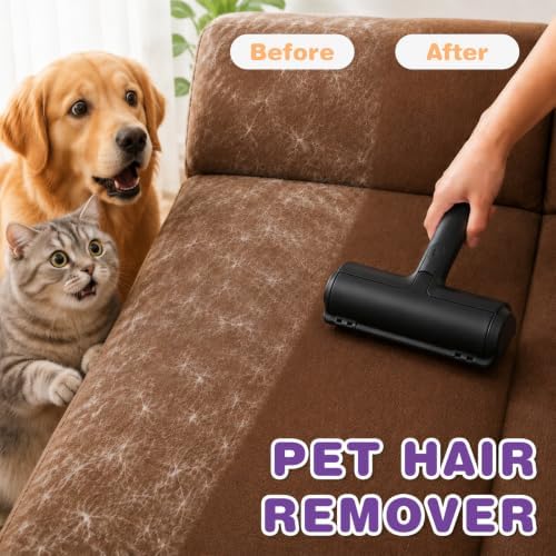 kissleaf Reusable Lint Roller, Portable, for Pet Hair on Couch & Car, Black - Image 4