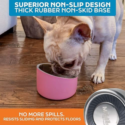 Master Pet Supply Stainless Steel Slanted Dog Cat Food Bowl 8 oz Stainless - Image 5