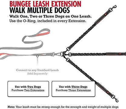 Tuff Pupper Bungee Dog Leash Extension | Shock Absorbing Extender Protects You & Your Dog | Added Handle Keeps Dogs Closer | Reflective For Night Walks | Works with Any Leash | For Medium & Large Dogs - Image 6