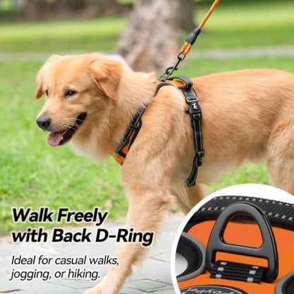 PoyPet No Pull Dog Harness Large with Front Clip & Neck Release Buckle - Image 4