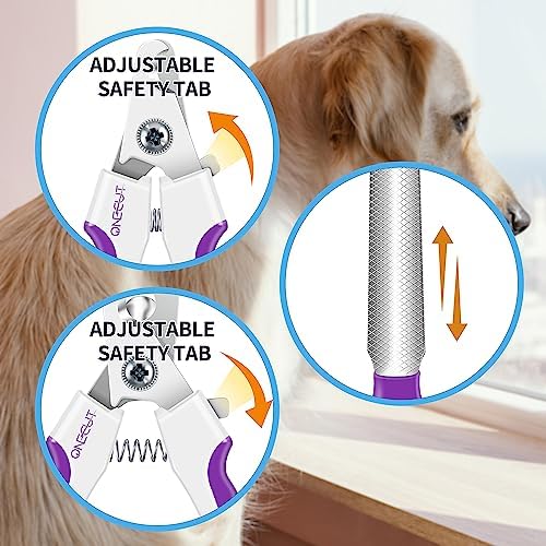 4.7" Small Dog & Cat Nail Clipper Stainless Steel Cat Claw Trimmers for Rabbits, Guinea Pigs, Birds, Puppies, Kittens and Small Animals Pet Nail Clipper for Professional and Home Use (Pink) - Image 6