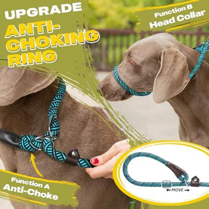 Fida Durable Slip Lead Dog Leash, 4 FT x 1/2" Dog Training Leash, Blue - Image 3
