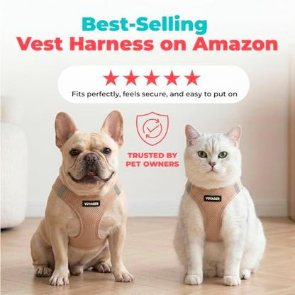 Voyager Step-in Air Dog Vest Harness - Khaki, X-Small - Image 6