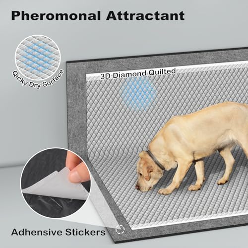 MIZOK Pee Pads for Dogs Charcoal Disposable No Leak XXL Large 36x36in 25Ct - Image 4