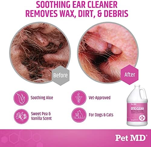 Pet MD Otic-Clean Ear Solution for Dogs & Cats - Pet Ear Cleaner - 1gal - Image 2