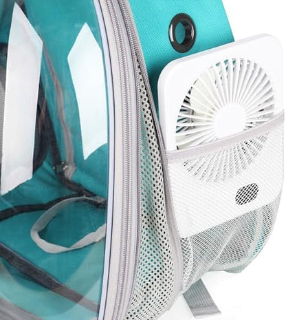 Lollimeow Bubble Expandable Cat Backpack for Puppies and Small Pets with Mini Fan - Image 3