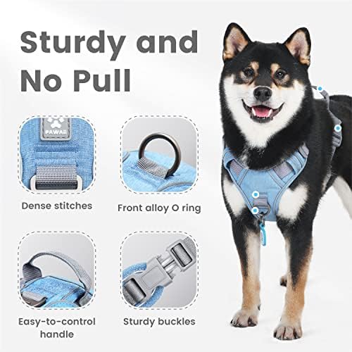 Pawaii No Pull Dog Harness with Pet ID Tag, Reflective Vest - Image 2