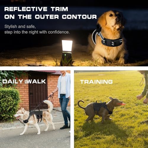 Dog Harness for Large Dogs, No Pull Tactical Vest with Front Clips - Image 4