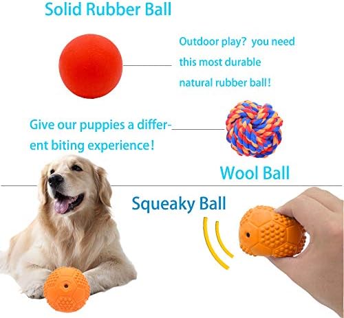 Volacopets 5 Different Functions Interactive Dog Toys, Puzzle Toys, Dog Balls for Medium Large Dogs, Dog Squeaky Balls, Food Treat Dispensing Toys - Image 6