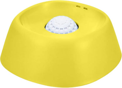 Dog Lick Bowl, Slow Feeder Dog Bowls for Liquid Treat, Dog Licking Bowl with Rolling Balls, Dog Cat Enrichment Toys - Interactive Slow Feeder & Anxiety Relief, for Large Medium Small Puppy (Yellow)