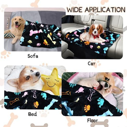 Rezutan Blanket for Large Dogs & Cats Soft Reversible Cute Paw 40"x31" - Image 6