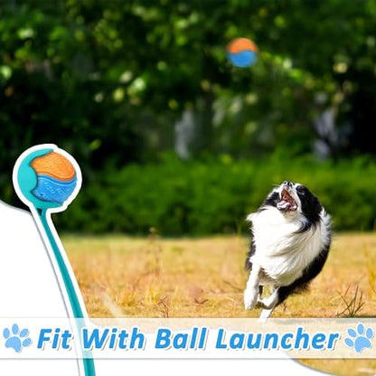 6Pcs Squeaky Dog Balls, Dog Toys Balls for Training, Tough Ball Toys for Dogs, Fit with Dog Ball Launcher, High Bouncy Dog Ball for Interactive Playing, Puppy Pet Chew Balls Teething Balls 2.5in - Image 5