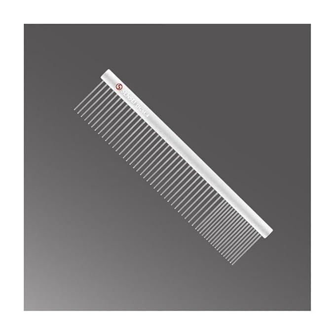 Sensei Shears Comfort Grip Grooming Coarse Fine Comb 7.5" Long