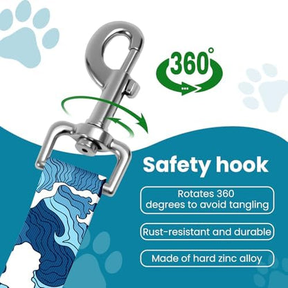 Adjustable pet cat and Dog car seat Belt，The Lanyard is Flexible and Adjustable from 20 to 33 inches(sea Wave) - Image 5