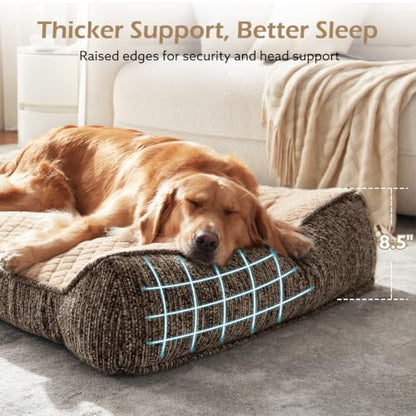 JOEJOY XL Orthopedic Dog Bed Large Size Dog, Extra Thick Big Dogs Couch Bed - Image 3
