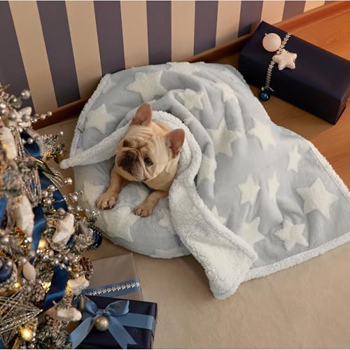 LE SURE Waterproof Dog Blankets for Medium Dogs Cute 3D Jacquard,30x40 by Lesure