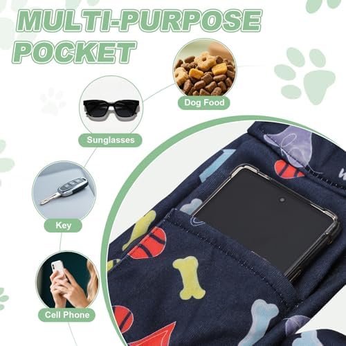 Dog Sling Carrier for Small Dogs and Cats Up to 16.5 Lbs, Adjustable Buckle with Pocket Pet Cross Body Shoulder Bag, (Dark Blue, 1 Pcs) Intended for Outdoor Travel/Camp - Image 4