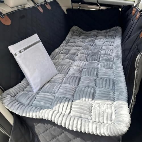 RYNVALE 59"x 27.6" Thickened Dog Bed Mat for Car Back Seat with Laundry Bag by RYNVALESTUDIO