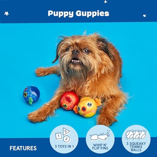 BarkBox Puppy Guppies 3-in-1 Interactive Plush Dog Toy - for Dogs - Image 4