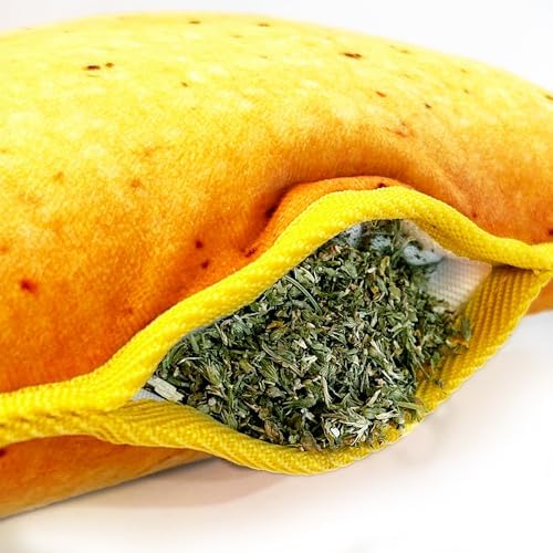Doggijuana Tuffer Chewer Dog Toy, Taco | Squeaky Refillable Plush Toy - Image 6