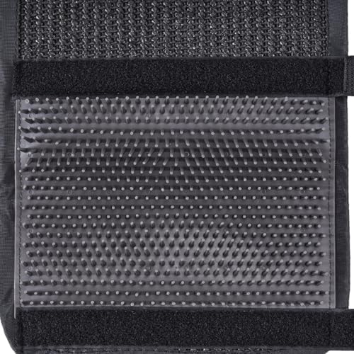 Cat Scratching Post Mat and Self Groomer 2 in 1 that Wraps Around Table Leg, Self Adhesive Grooming Sisal Sturdy Scratch Post for Indoor Cats Adults (Black) - Image 6