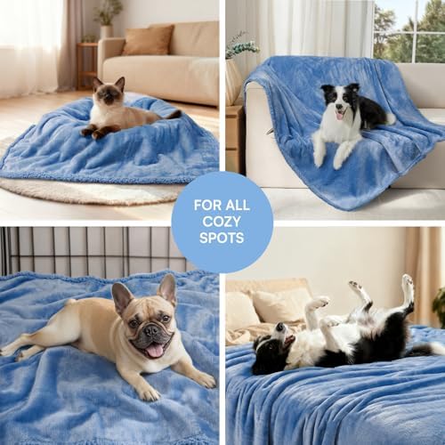 Luciphia Waterproof Blanket for Large Dog, Reversible Sherpa Couch Cover - Image 6