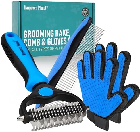 Maxpower Planet Dog Brush for Shedding, Dematting Grooming Tool, Large by MaxpowerPlanet