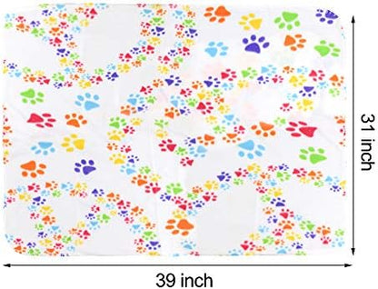 Comsmart Dog Blankets, 6 Pack Fleece Pet Blankets, 39x31 inches, White - Image 5