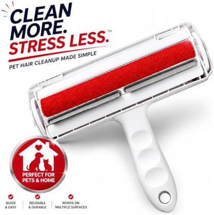 Pet Hair Remover Roller for Dogs and Cats, Reusable Self-Cleaning Lint Roller for Furniture, Couch, Carpet, Bedding and Clothing, No Refills or Batteries Required - Image 2