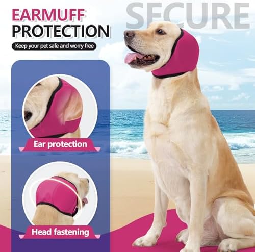 Dog Ear Protector, Blocks Water from Entering Ears for Bath, Keeps Calm During Grooming & Blow Drying - Image 2