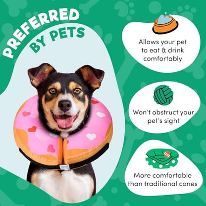 BENCMATE Inflatable Dog Cone Collar Alternative After Surgery Large - Image 2