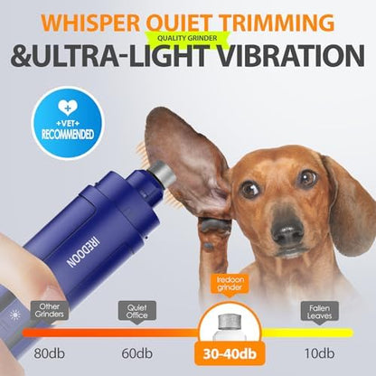 IREDOON Dog Nail Grinder with 4 LED Lights, 3 Speeds Super Quiet for Pets - Image 2