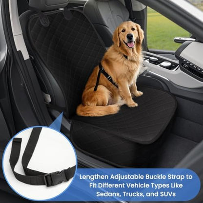 ELONGRIVER Dog Car Seat Covers, Waterproof Front Seat Cover - Image 2