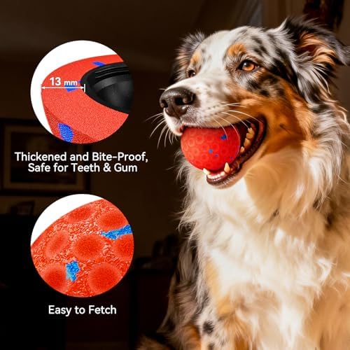 Interactive Dog Toys, Chew-Proof Dog Ball for Aggressive Chewers - Image 2
