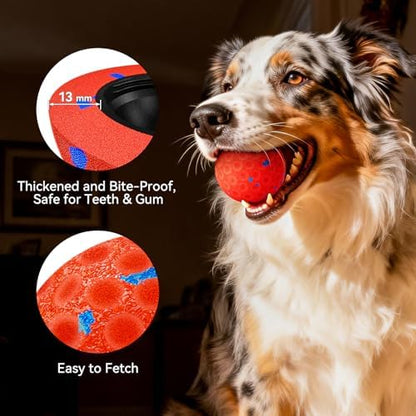 Interactive Dog Toys, Chew-Proof Dog Ball for Aggressive Chewers - Image 2