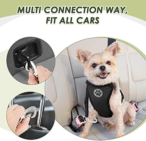 SlowTon Dog Seatbelt, 2 Pack Adjustable Heavy Duty Dog Safety Seat Belt - Image 6