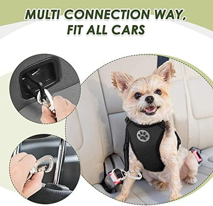 SlowTon Dog Seatbelt, 2 Pack Adjustable Heavy Duty Dog Safety Seat Belt - Image 6