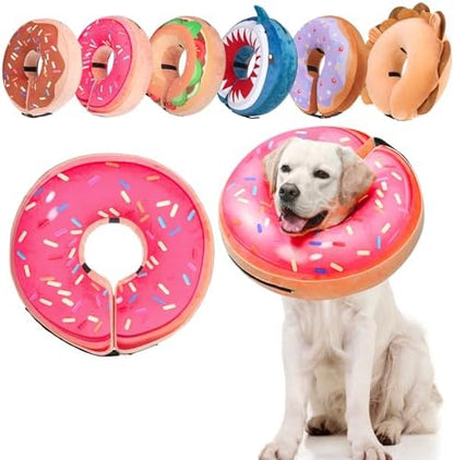 BEAUTYZOO Dog Cone Collar Alternative After Surgery,Pet Neck Donut E‑Collar by BEAUTYZOO