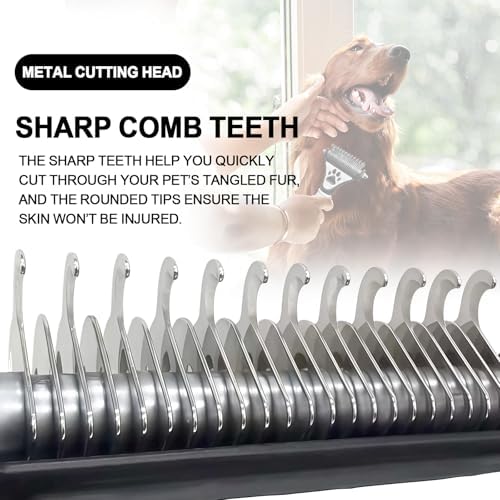 Penguin Double-Sided Dematting Comb for Dogs&Cats Undercoat Rake - Image 4