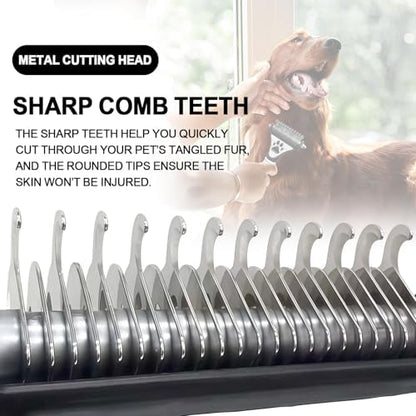 Penguin Double-Sided Dematting Comb for Dogs&Cats Undercoat Rake - Image 4