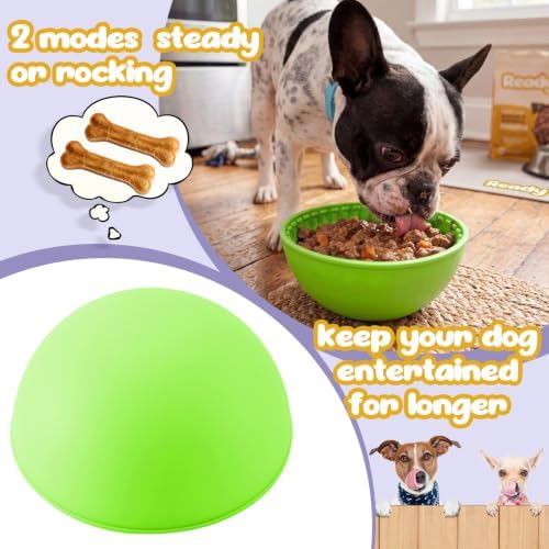 Patelai 2 Pcs Dog Lick Bowl, Slow Feeder Bowl for Dogs, Green, Purple, Bone - Image 5