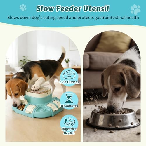 2 Levels Dog Puzzle Toy, Slow Feeder for Fast Eating Pets Interactive Dog Treat Puzzle Toys for IQ Training, Treat Dispenser for Small Medium Large Dogs, Cats - Image 5