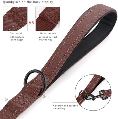 Plutus Pet Double Handle Dog Leash, 4 FT Long, for Medium Large Dogs - Image 3