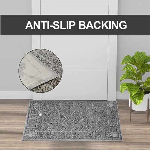 Cat Litter Box Mat, 35" x 24" Large Waterproof Litter Trapping Mat - Image 5